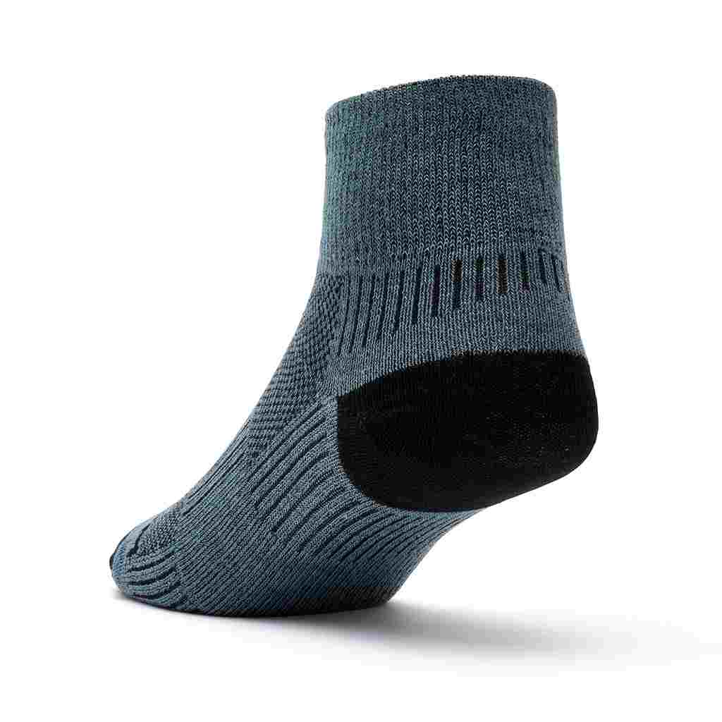 Coolmesh II - Quarter Socks - Grey/Black