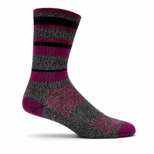 Adventure - Crew Sock - Black Fuchsia
