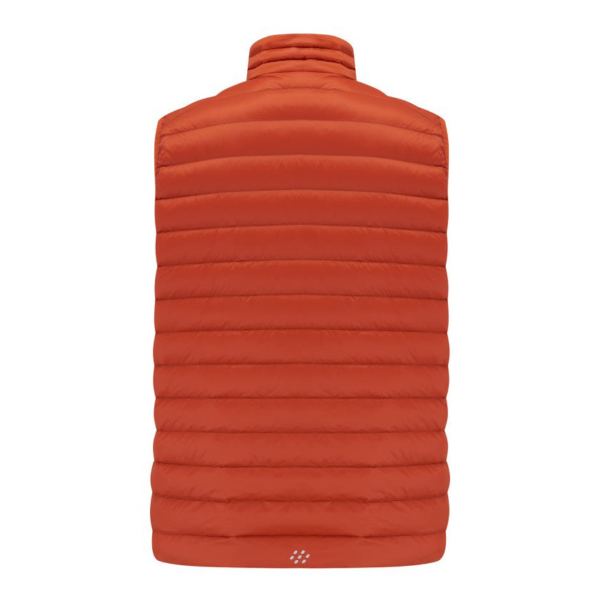 Mens Alpine Packable Down Vest (burnt orange)