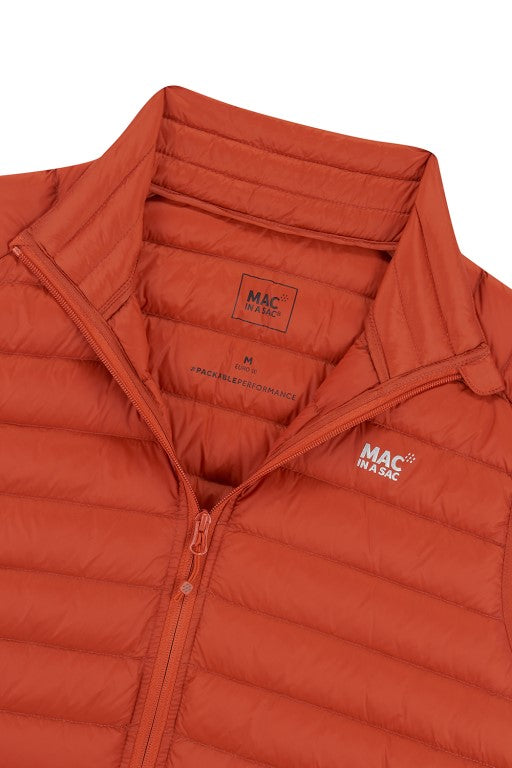 Mens Alpine Packable Down Vest (burnt orange)