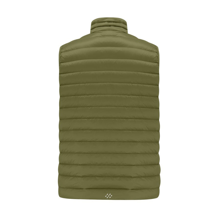 Mens Alpine Packable Down Vest (khaki)