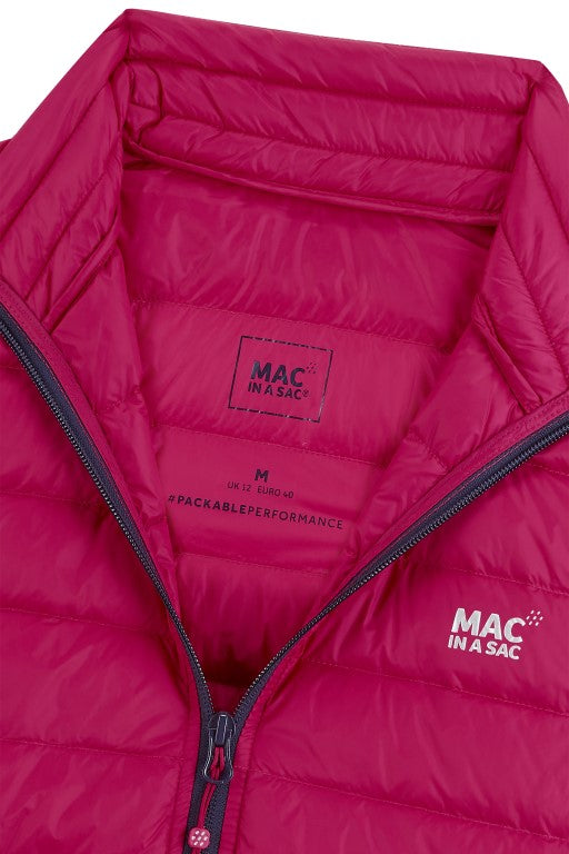 Ladies Alpine Packable Down Vest (fuchsia)