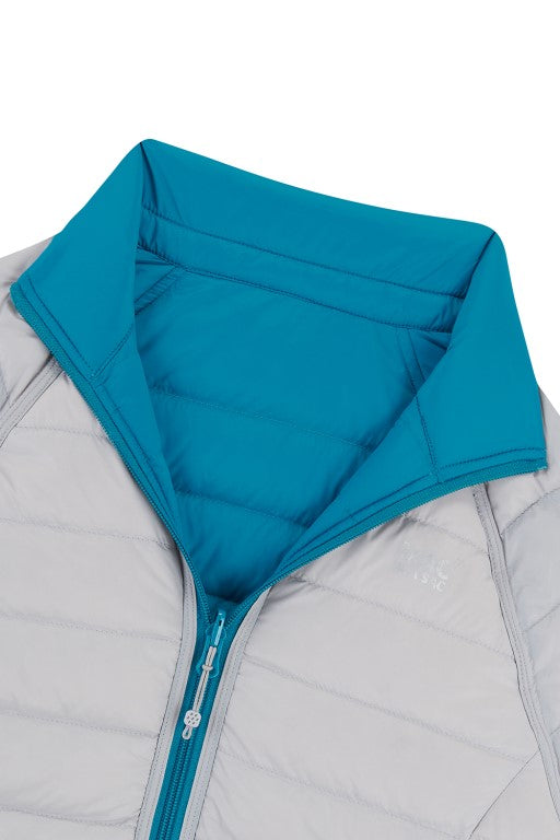 Ladies Polar Reversible Down Jacket (petrol/grey)