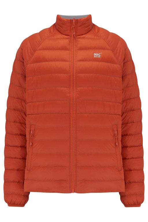 Mens Polar Reversible Down Jacket (orange/grey)