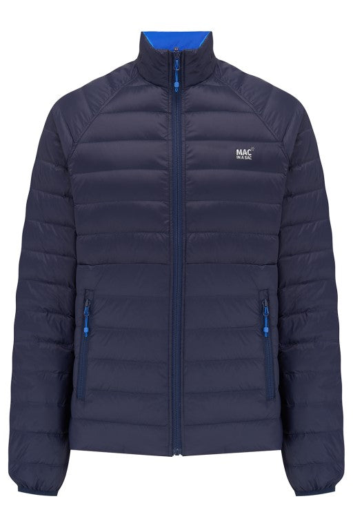 Mens Polar Reversible Down Jacket (saxe blue/navy)