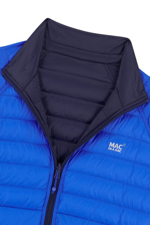 Mens Polar Reversible Down Jacket (saxe blue/navy)