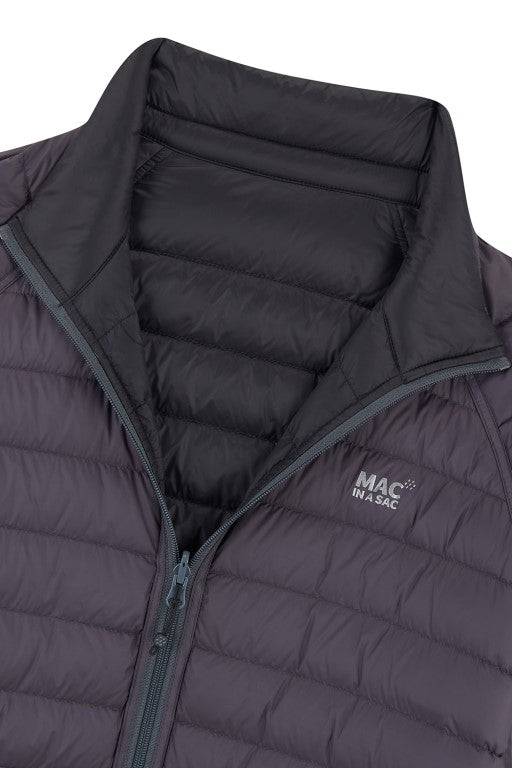 Mens Polar Reversible Down Jacket (black/charcoal)