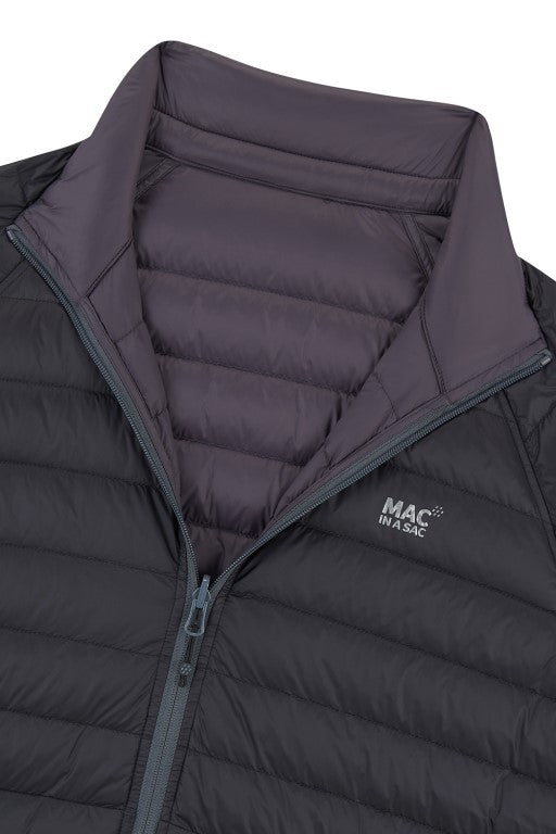 Mens Polar Reversible Down Jacket (black/charcoal)