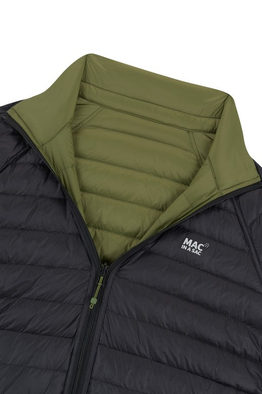 Mens Polar Reversible Down Jacket (khaki/black)
