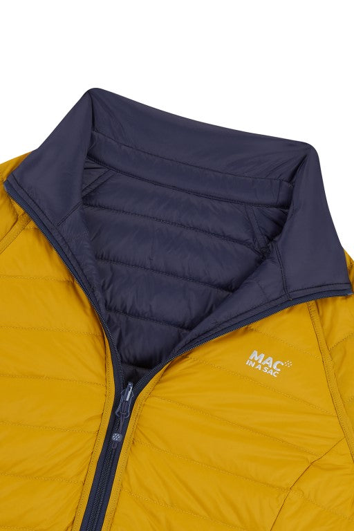 Ladies Polar Reversible Down Jacket (navy/mustard)