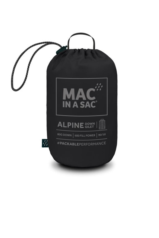 Ladies Alpine Packable Down Vest (black)