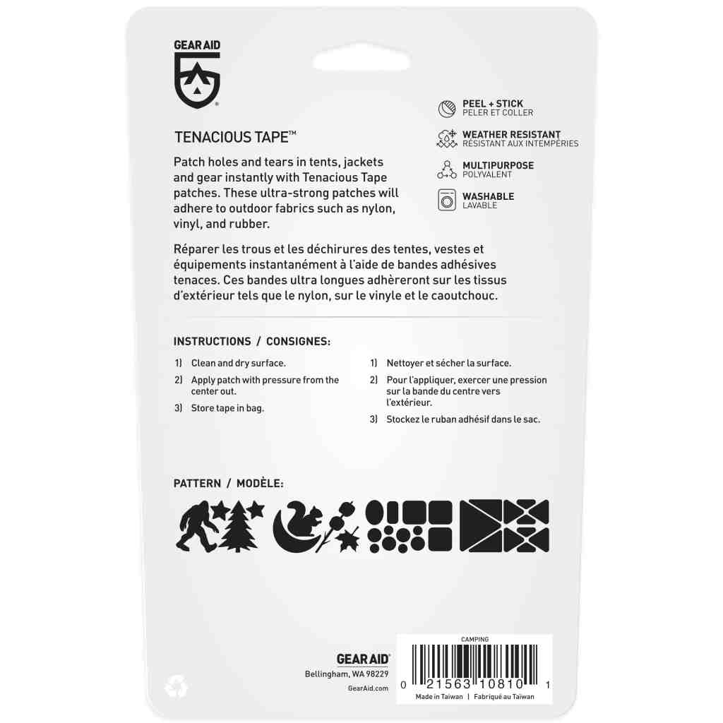 Gear Aid Tenacious Tape Camping Patches