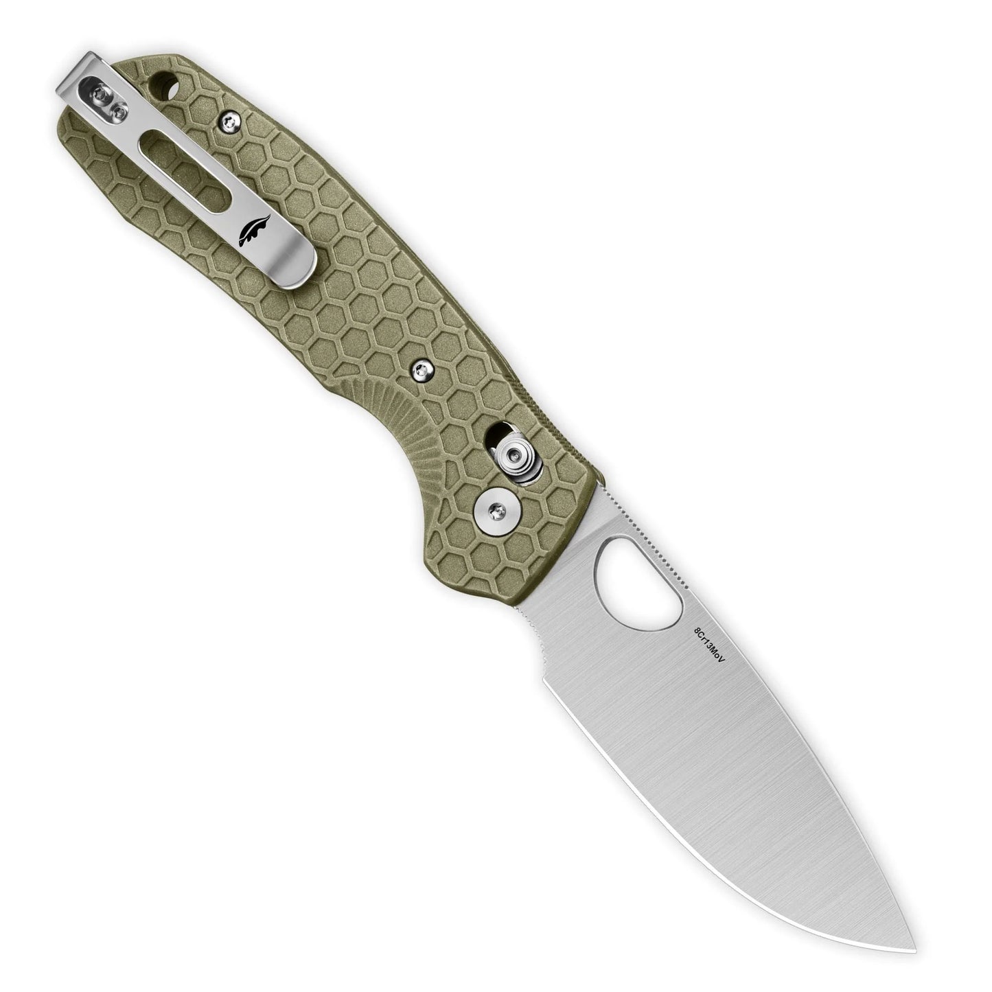 Cross-Bolt Drop Point Knife