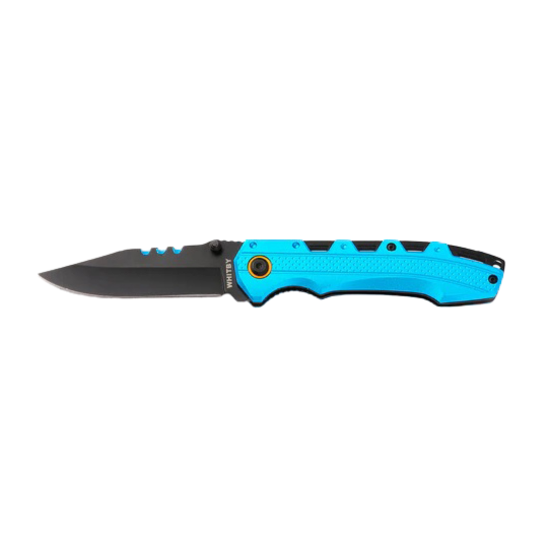 Liner Lock Knife - Blue Handle - 3.25"