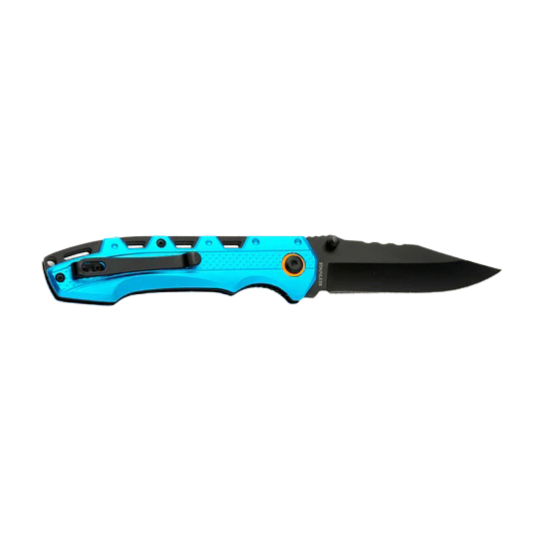 Liner Lock Knife - Blue Handle - 3.25"