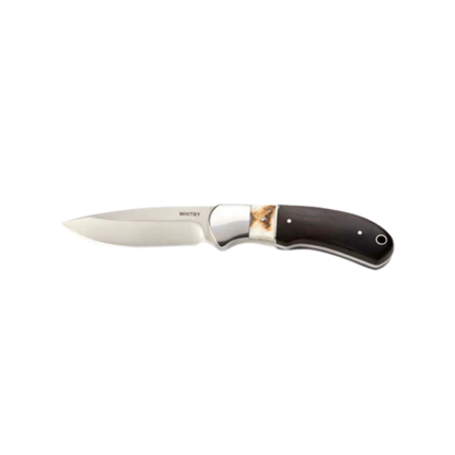 Staghorn & Ebony Wood Sheath Knife - 3.5"