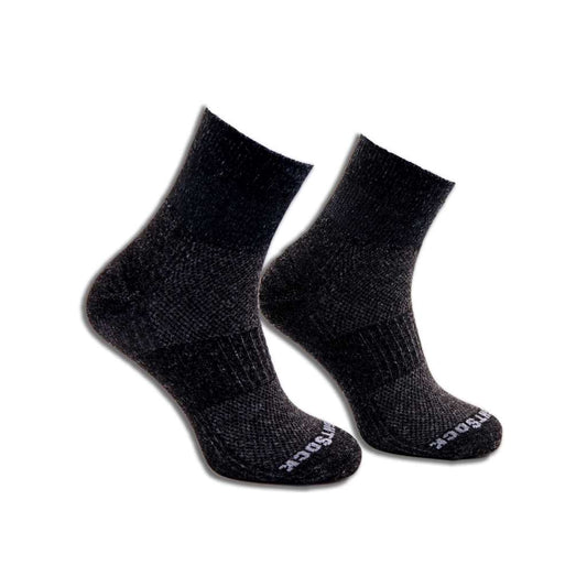Winter Run - Quarter Socks - Black