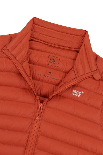 Men's Alpine Packable Down Vest (burnt orange)