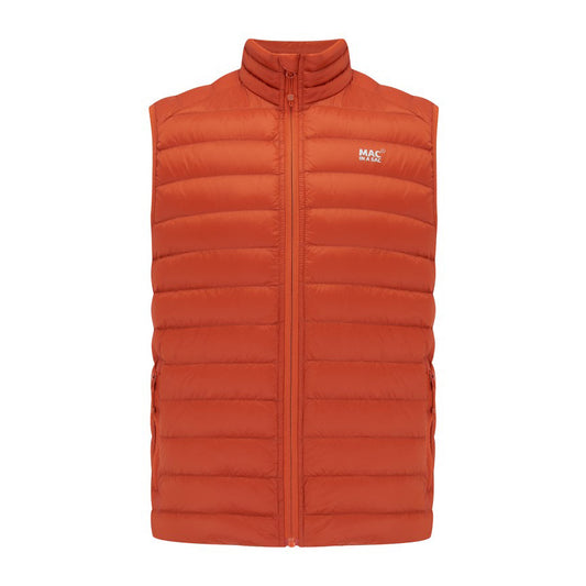 Mens Alpine Packable Down Vest (burnt orange)