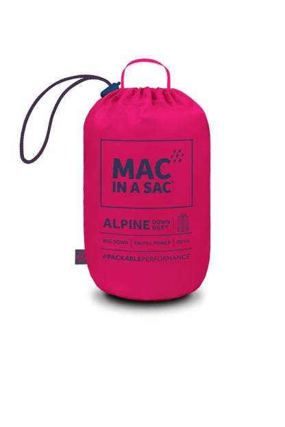 Ladies Alpine Packable Down Vest (fuchsia)
