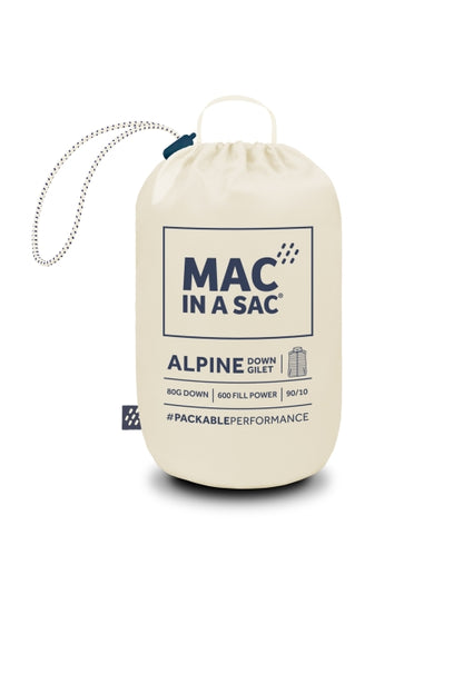 Ladies Alpine Packable Down Vest (ivory)