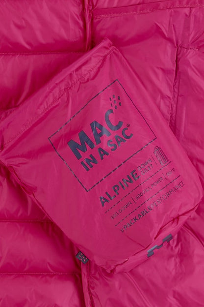 Ladies Alpine Packable Down Vest (fuchsia)