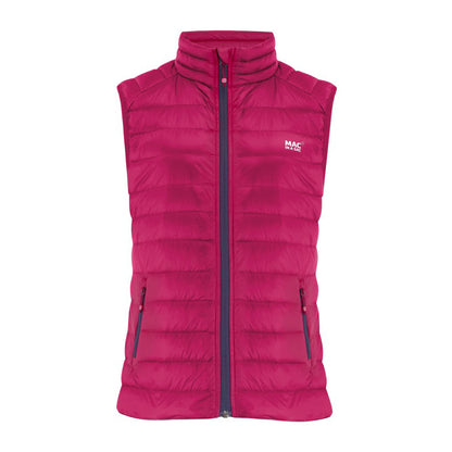 Ladies Alpine Packable Down Vest (fuchsia)