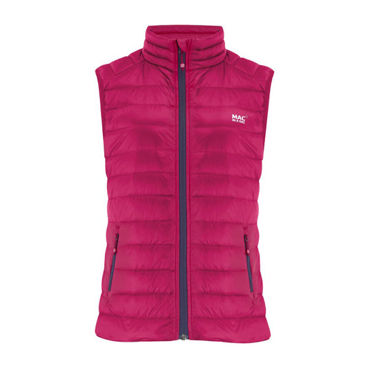 Ladies Alpine Packable Down Vest (fuchsia)