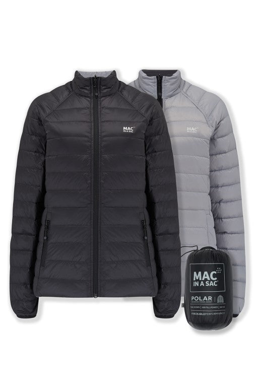 Ladies Polar Reversible Down Jacket (black/grey)