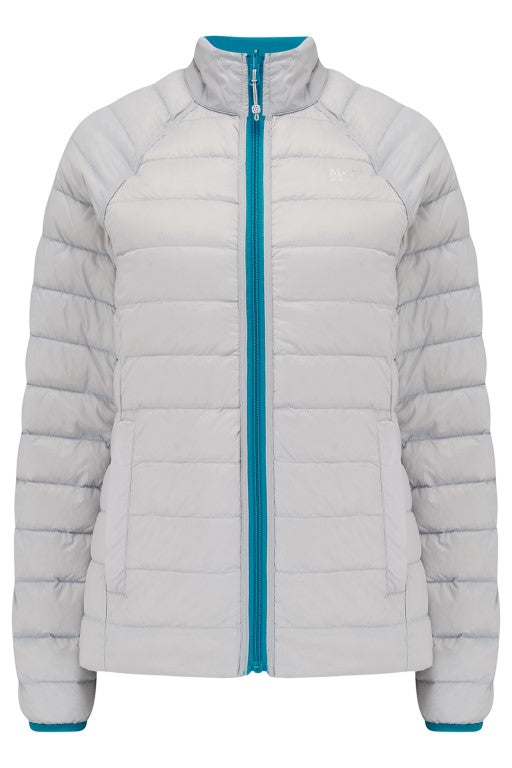 Ladies Polar Reversible Down Jacket (petrol/grey)