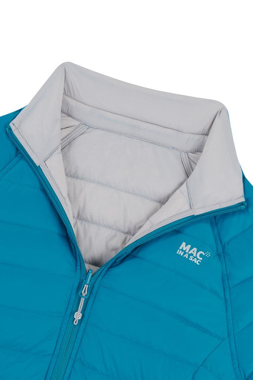 Ladies Polar Reversible Down Jacket (petrol/grey)