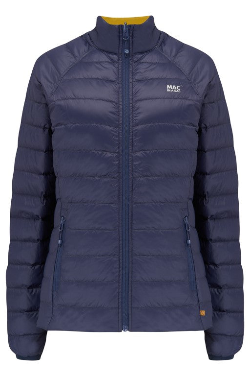 Ladies Polar Reversible Down Jacket (navy/mustard)