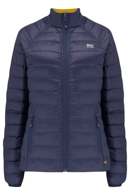 Ladies Polar Reversible Down Jacket (navy/mustard)