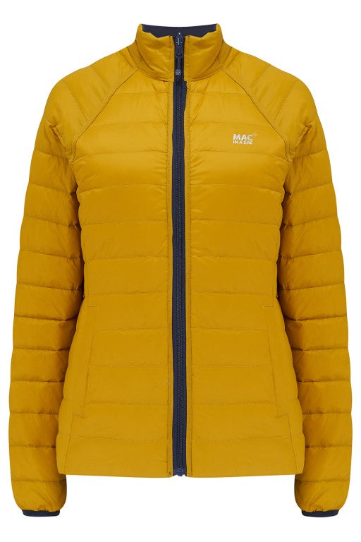 Ladies Polar Reversible Down Jacket (navy/mustard)