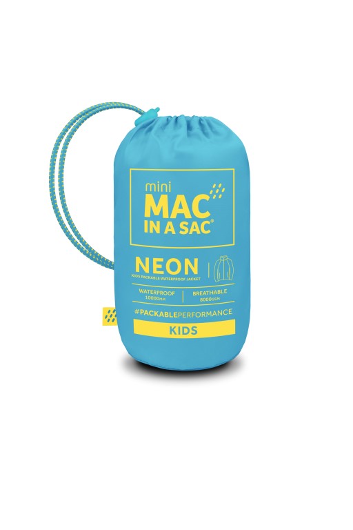 Mini Neon 2 Packable Jacket (neon blue)