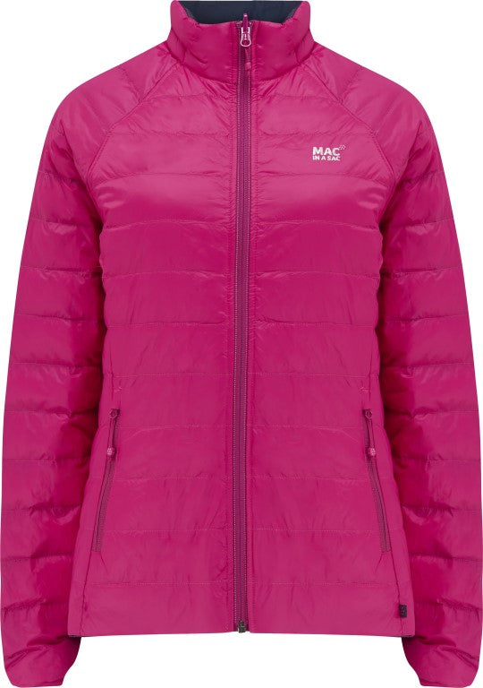 Ladies Polar Reversible Down Jacket (fuchia/navy)