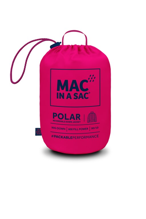 Ladies Polar Reversible Down Jacket (fuchia/navy)