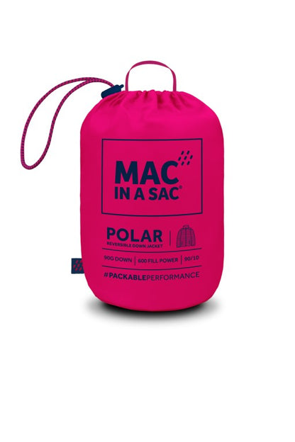 Ladies Polar Reversible Down Jacket (fuchia/navy)