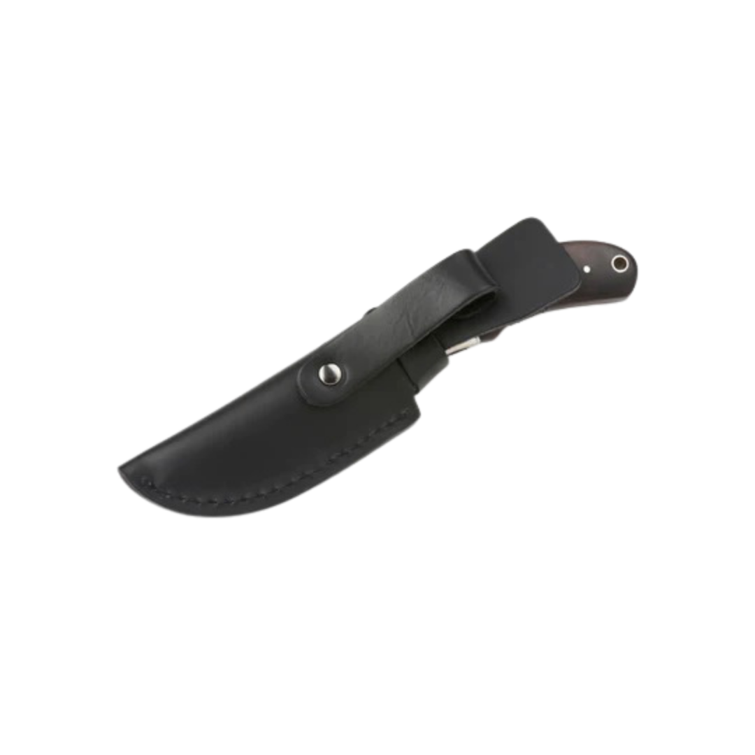 Staghorn & Ebony Wood Sheath Knife - 3.5"