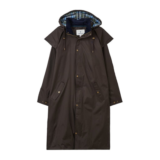 Mens Stockman Coat full length (chocolate)