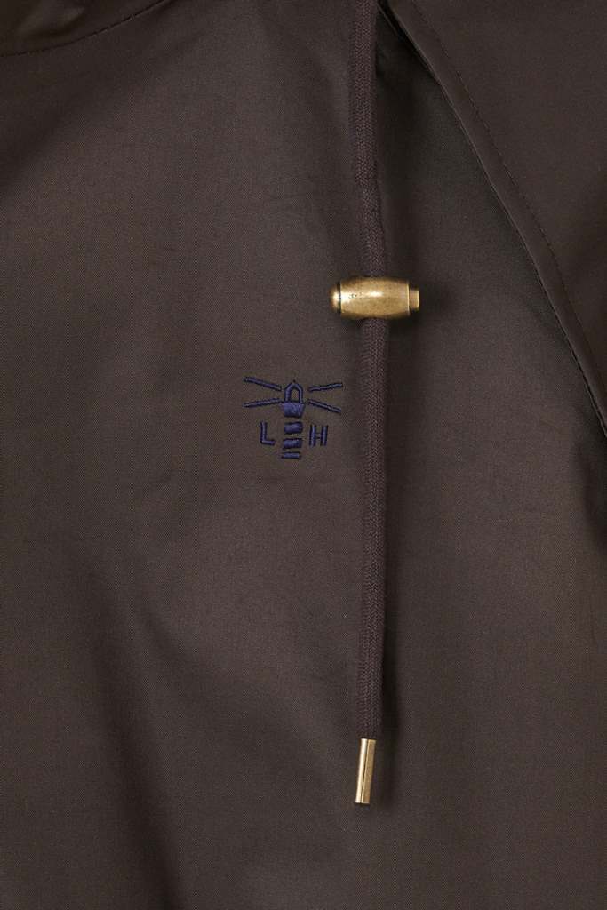 Mens Stockman Coat full length (chocolate)