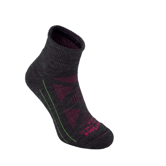 Merino Trail - Quarter Socks - Fuchsia