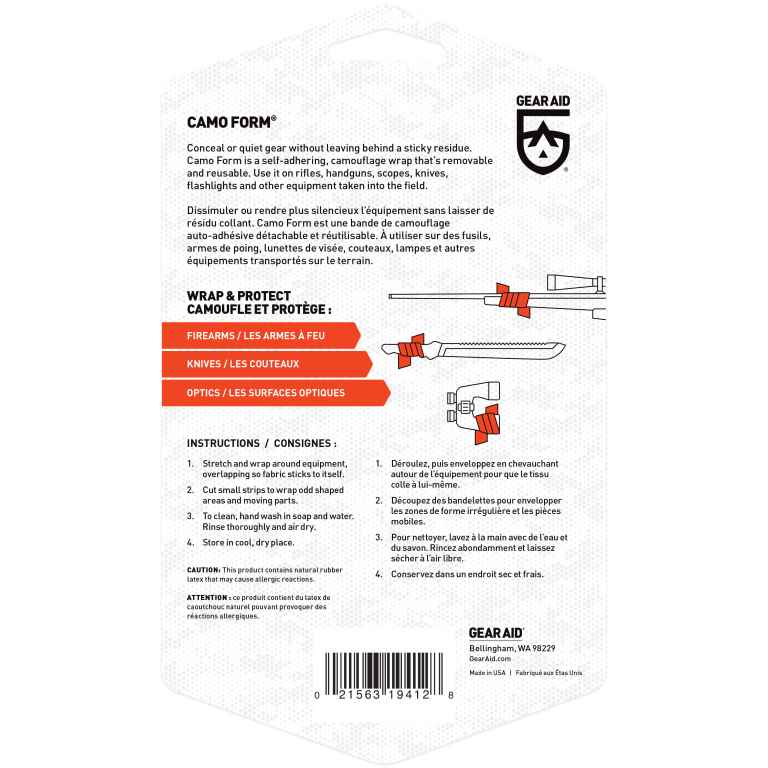 Gear Aid Camo Form Fabric Wrap