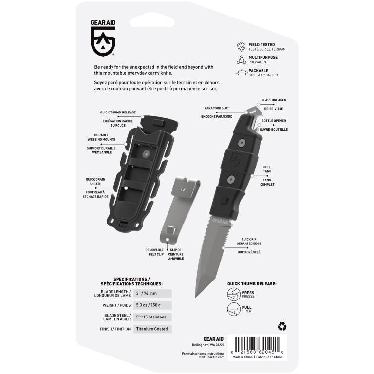 Gear Aid Kotu Tanto Point Knife