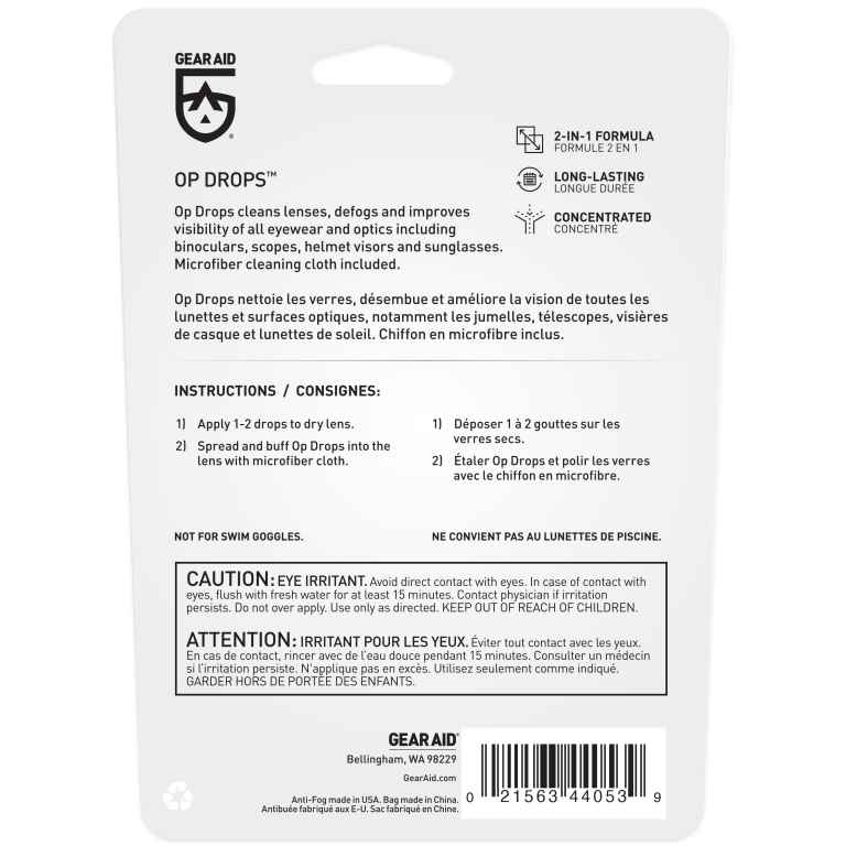 Gear Aid Op Drops Anti-Fog & Lens Cleaner