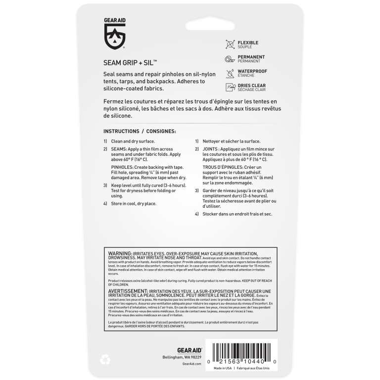 Gear Aid Seam Grip SIL Silicone Tent Sealant