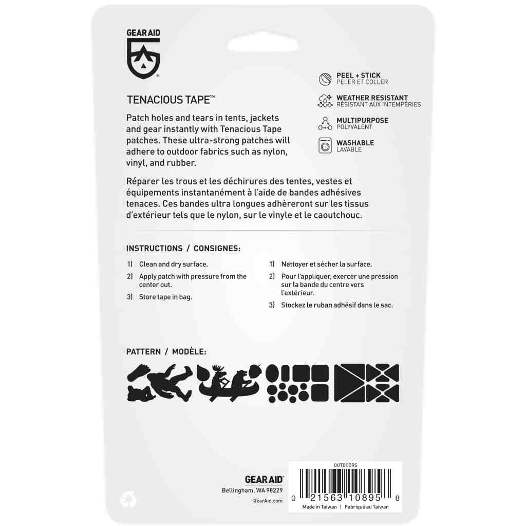 Gear Aid Tenacious Tape Outdoors Patches