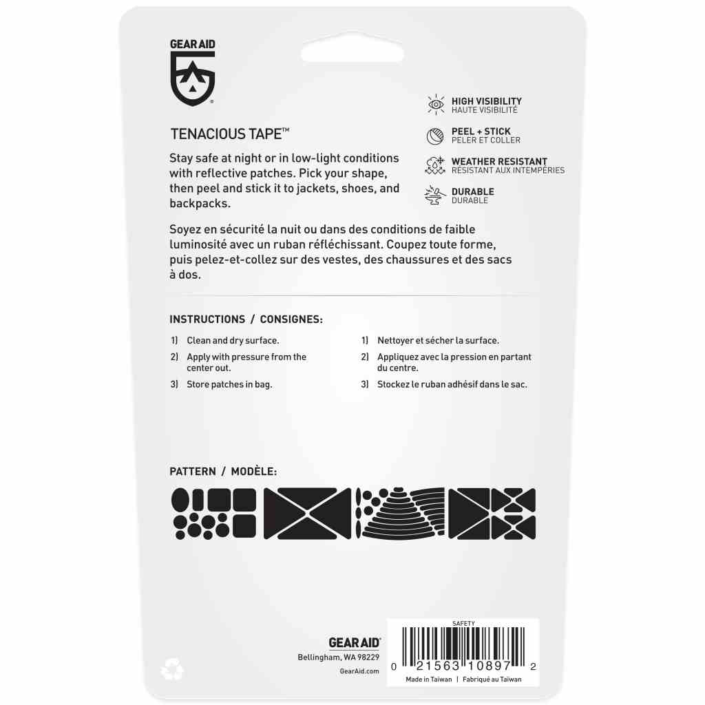 Gear Aid Tenacious Tape Reflective Patches