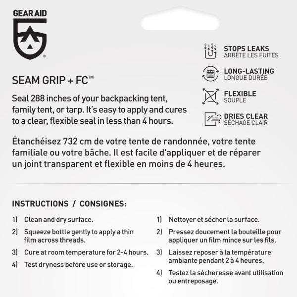 Gear Aid Seam Grip FC Tent Seam Sealant