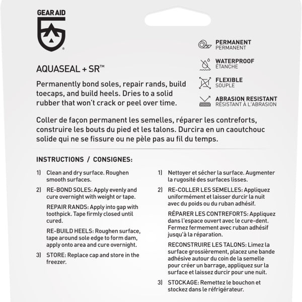 Gear Aid Aquaseal SR Shoe Repair Adhesive